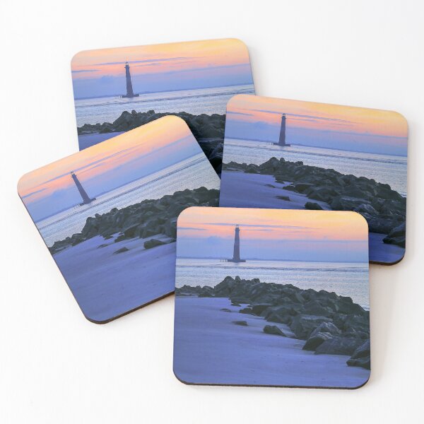 Item preview, Hazy Sunrise On Morris Island Lighthouse Charleston South Carolina designed and sold by CarolRMontoya.