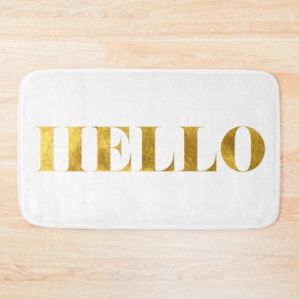 Item preview, Hello Faux Gold Foil designed and sold by tshirtstylist.
