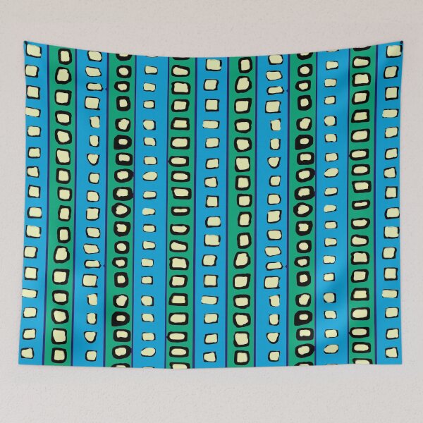 Item preview, Lines and Circles in Emerald and Manganese Blue designed and sold by Steve Martin.