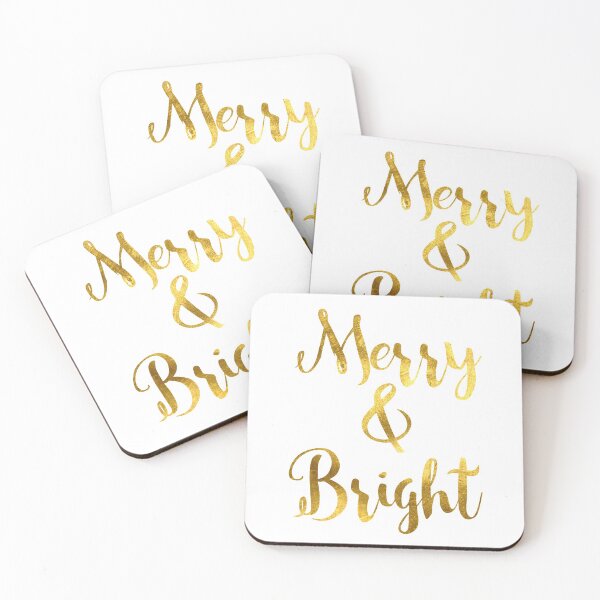 Artikelvorschau, Merry & Bright - Faux Goldfolie entworfen und verkauft von tshirtstylist.