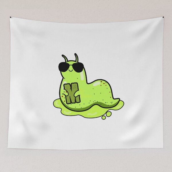 Item preview, Alphabet Letter M Super Cool Slimy Slug     designed and sold by kidsmonogram.