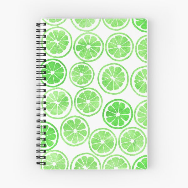 Item preview, Green Watercolor Lime Slices Pattern designed and sold by hocapontas.