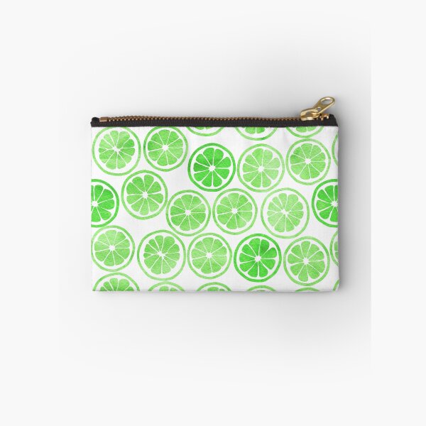 Item preview, Green Watercolor Lime Slices Pattern designed and sold by hocapontas.