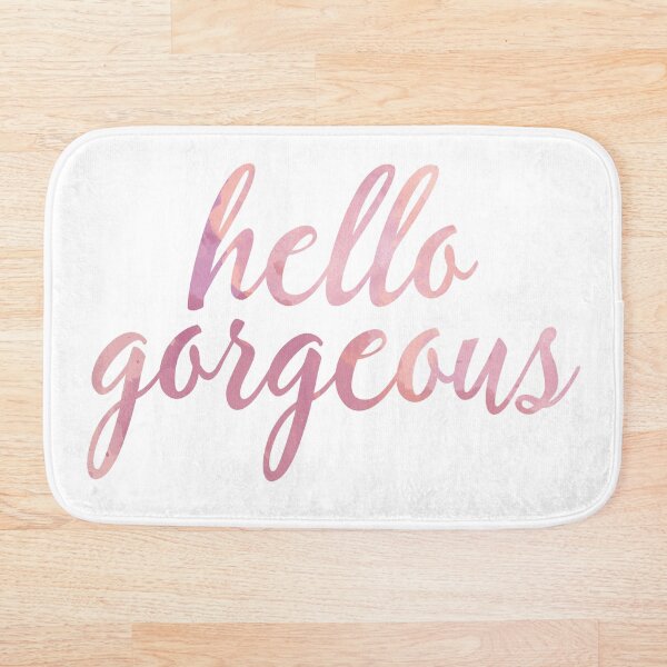 Item preview, Hello Gorgeous in Pink Watercolor designed and sold by tshirtstylist.
