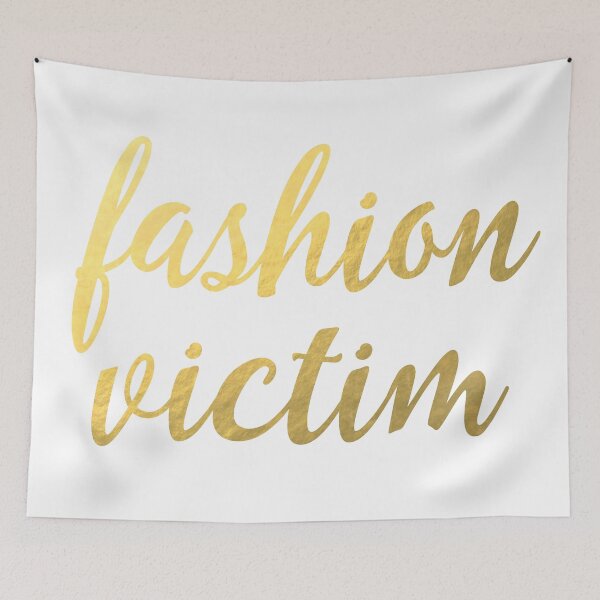 Aperçu de l'œuvre Fashion Victim Faux feuille d'or créée et vendue par tshirtstylist.