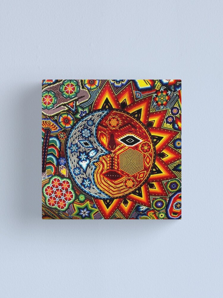 "Sun art huichol mexican" Canvas Print for Sale by edleon Redbubble