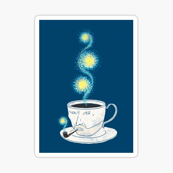 Item preview, Starry Starry Coffee designed and sold by ilovedoodle.
