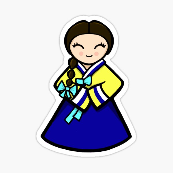 "Lil HaYoon Cute Korean Girl" Sticker for Sale by TheMixedKid