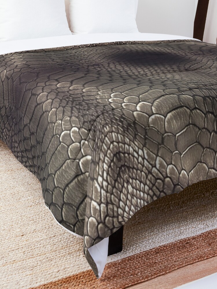 Alternate view of futurism, victorian style, victorian style art, bondage, steampunk bondage, skin, skin pattern Comforter