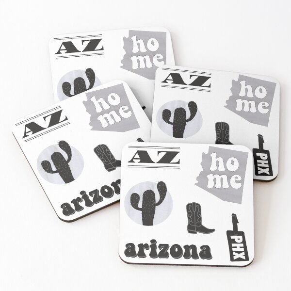 Item preview, Black Watercolor Arizona US State Sticker Pack designed and sold by The-Goods.