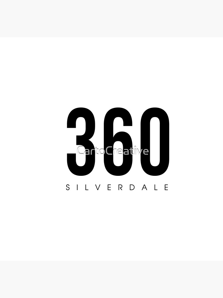 "Silverdale, WA 360 Area Code" Throw Pillow by CartoCreative Redbubble