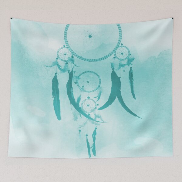 Item preview, Aqua DreamCatcher designed and sold by by-jwp.