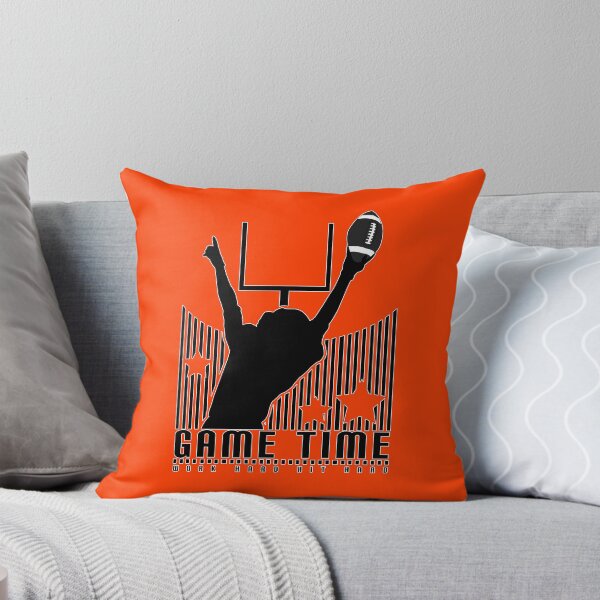 Item preview, Game Time - Football (Orange) designed and sold by Adamzworld.