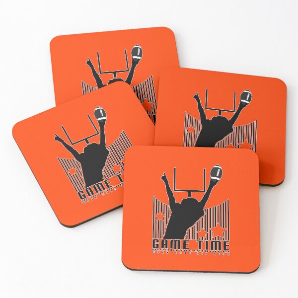 Item preview, Game Time - Football (Orange) designed and sold by Adamzworld.