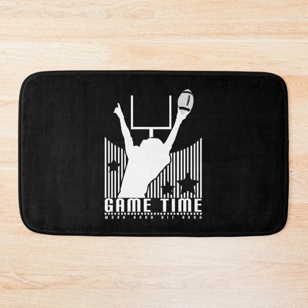 Item preview, Game Time - Football (Black) designed and sold by Adamzworld.