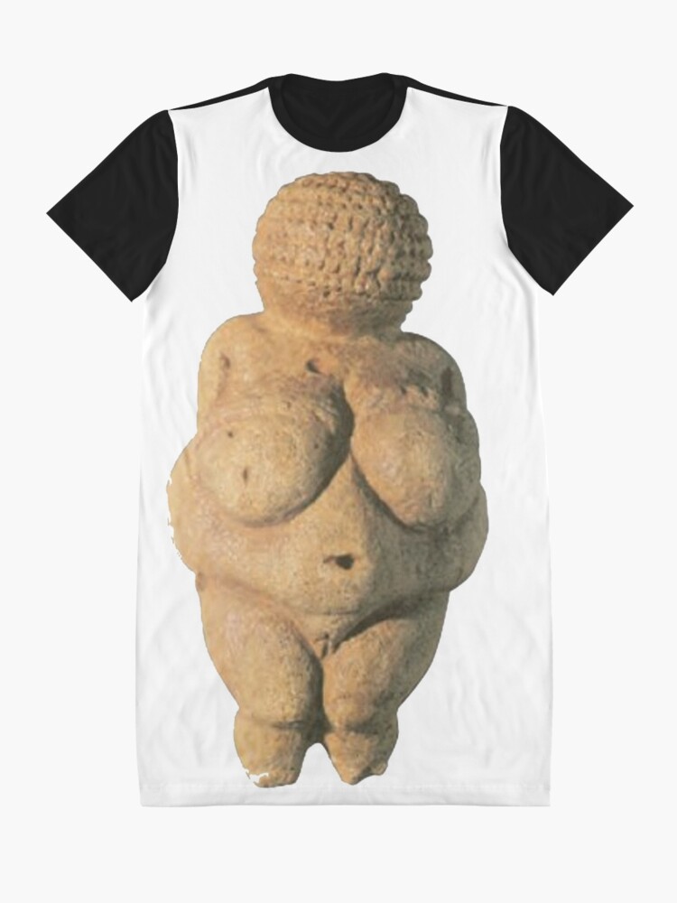 Alternate view of #Venus of #Willendorf #artifact sculpture art figurine statue humanbody #VenusofWillendorf Graphic T-Shirt Dress