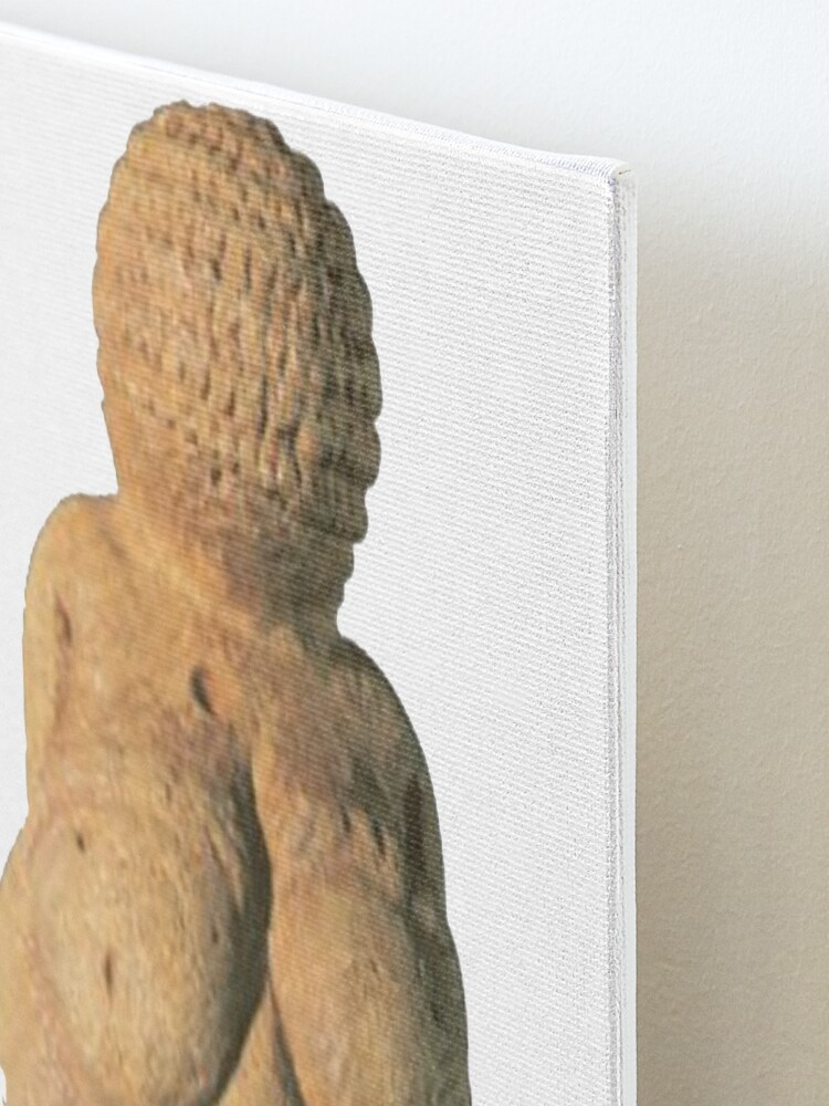 Alternate view of #Venus of #Willendorf #artifact sculpture art figurine statue humanbody #VenusofWillendorf Mounted Print
