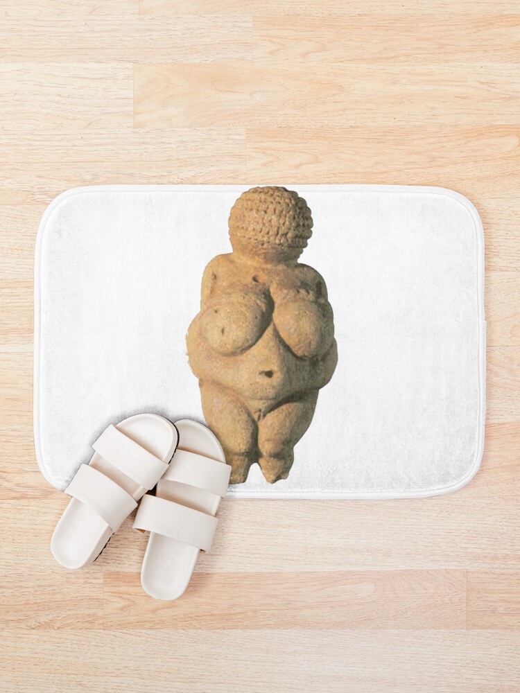 Alternate view of #Venus of #Willendorf #artifact sculpture art figurine statue humanbody #VenusofWillendorf Bath Mat