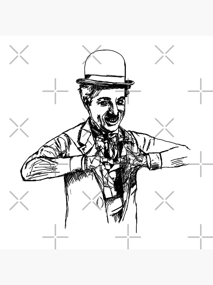 How to draw Charlie Chaplin Face - YouTube