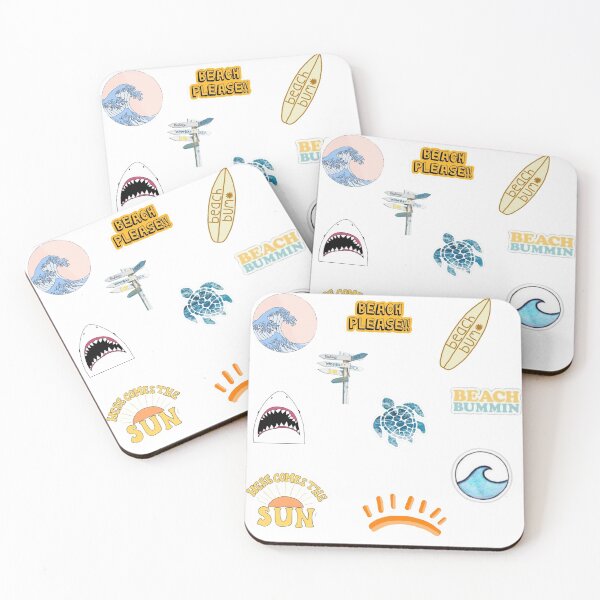 Item preview, Trendy VSCO Beach Sticker Pack designed and sold by shannondunnx.