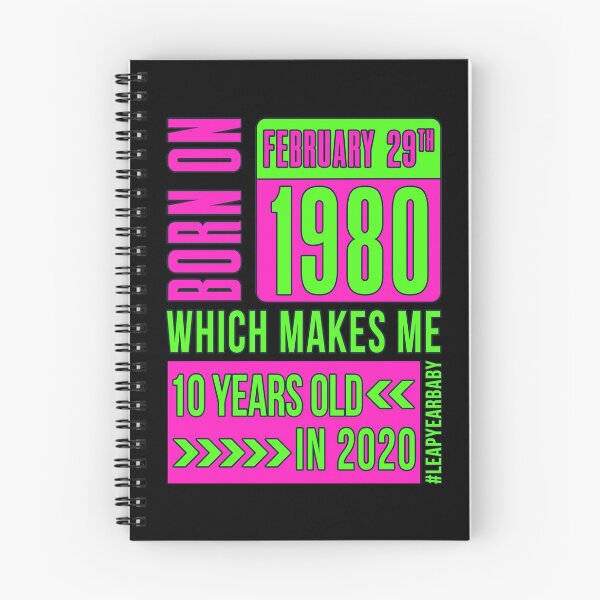 Item preview, 1980 - 80 - 10 years old PINK #leapyearbaby Girls and Womens Leaper Leapling Leap Year Birthday Gifts, Shirts, Tshirts designed and sold by GabiBlaze.