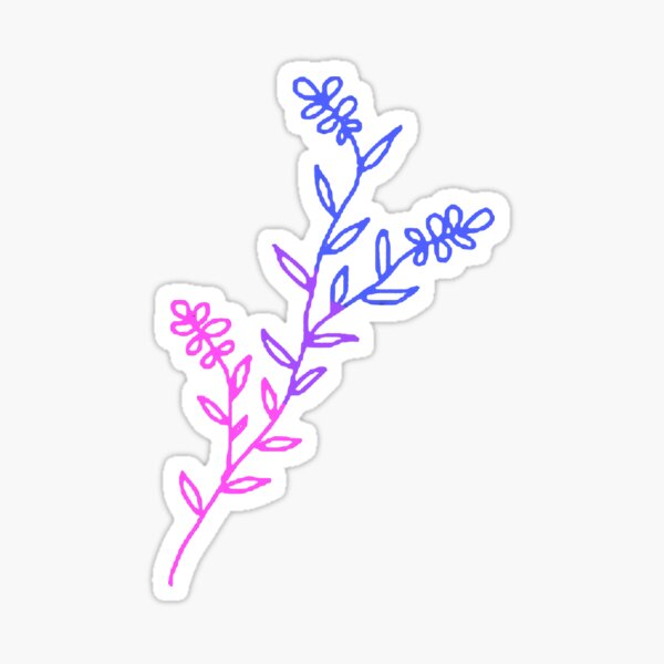 bi flower Sticker