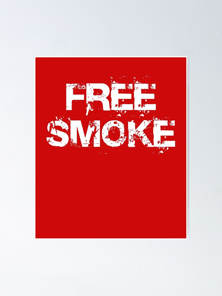 "Free Smoke Box Logo" Poster by FabloFreshcoBar Redbubble