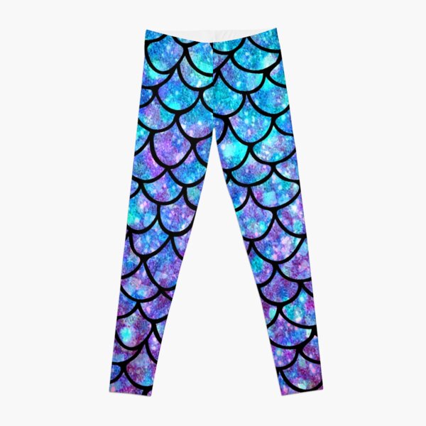 Purples & Blues Mermaid scales Leggings