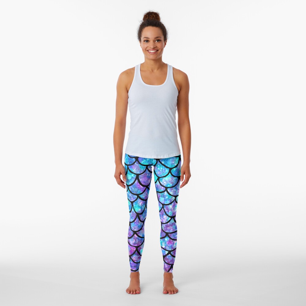 Purples & Blues Mermaid scales Leggings