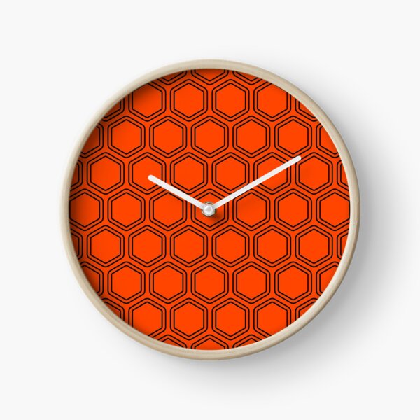 Item preview, orange red seamless honeycomb designed and sold by atevern.