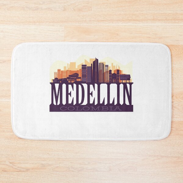 Item preview, Medellin Sunset Colombia Skyline Logo  designed and sold by Timcito.