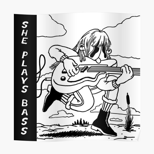 beabadoobee - she plays bass Poster