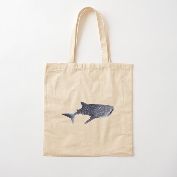 Cotton Canvas Sharks Tote Bag