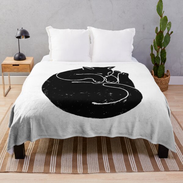 Item preview, Sleeping Cat Linocut Print designed and sold by Adam Regester.