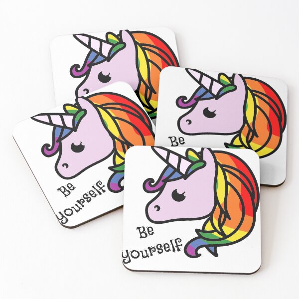 Item preview, Be yourself  unicorn designed and sold by Harlequitmix.