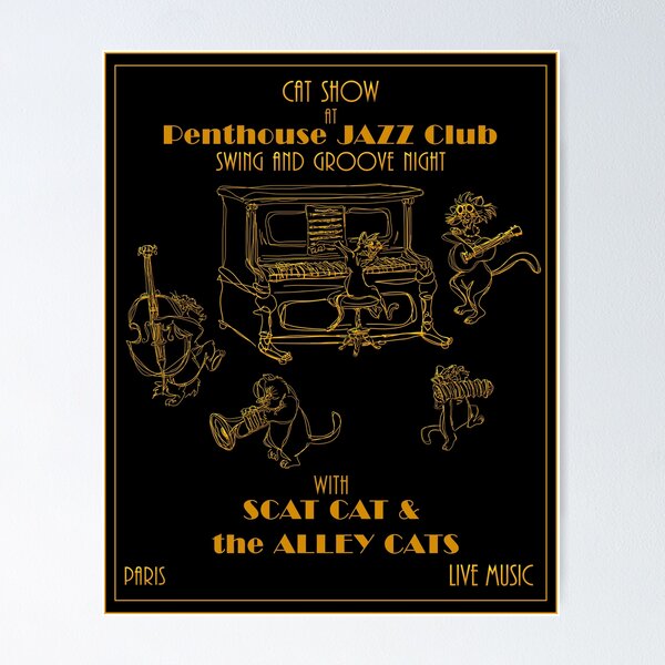 "Aristocats Jazz Show" Poster for Sale by CatchThePeach