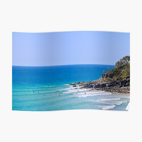 Surfers at Noosa, Qld Australia Poster