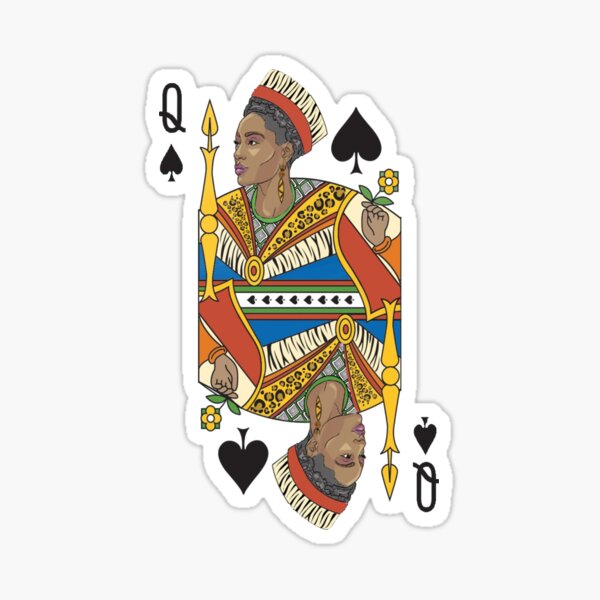 BLACK QUEEN | Gifts for women, African American Queen, Afro European Queen. Sticker