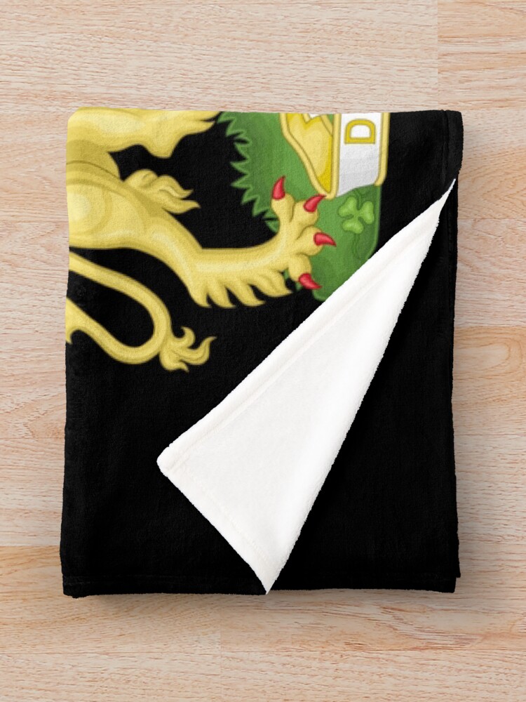 Alternate view of UK royal coat of arms Throw Blanket