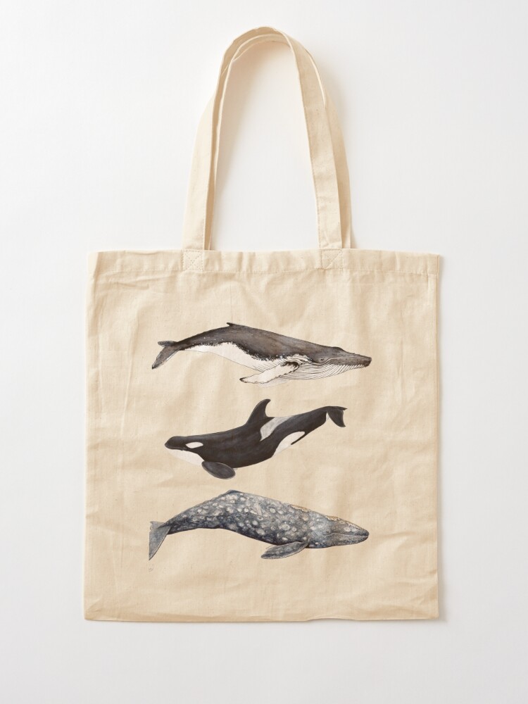 Orca, humpback and grey whale Zipper Pouch for Sale by Chloé