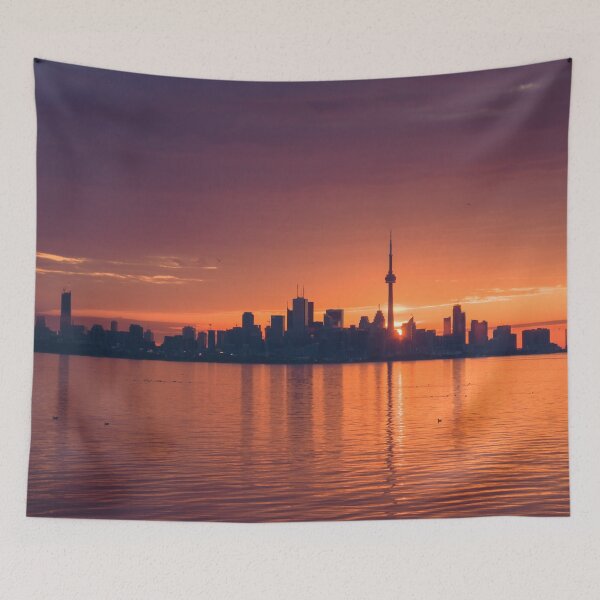 Item preview, Bright and Orange Toronto Sunrise designed and sold by Georgia Mizuleva.