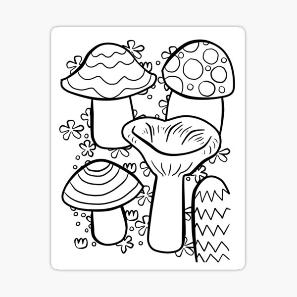 Mushrooms of the Autumn Sticker
