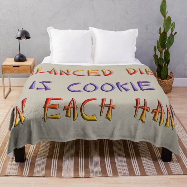 Item preview, Balanced diet is cookie in each hand. designed and sold by Squirrox.