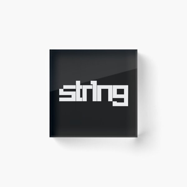 str1ng 2019 in white Acrylic Block