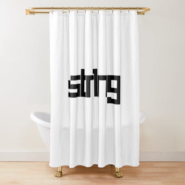 str1ng 2019 in black Shower Curtain