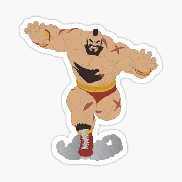 Zangief (SF6) Defeated Face Sticker – Vinyl Labz