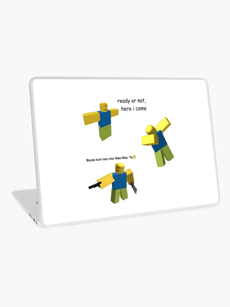 Roblox Meme Sticker Pack Laptop Skin By Andreschilder Redbubble - roblox isis