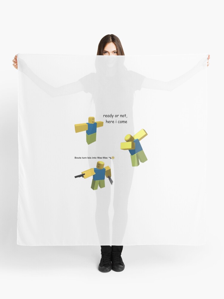 Roblox Meme Sticker Pack Scarf By Andreschilder Redbubble - roblox isis flag