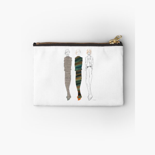 Item preview, Fashion sketch of 3 ladies designed and sold by Barbara Baumann Illustration.