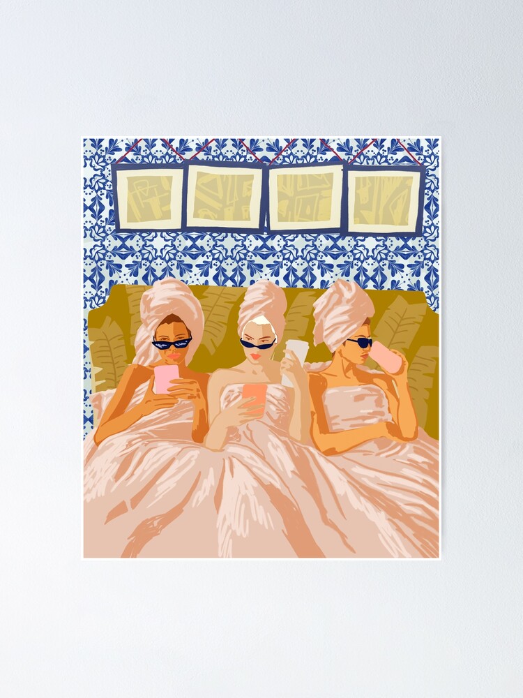 Alternate view of Ladies-Only Club #illustration #painting Poster